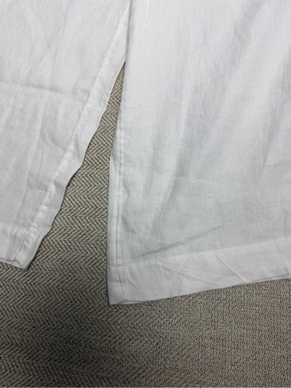 Tahari White Wide-Leg Linen Pants BNWT - Picture 2 of 7